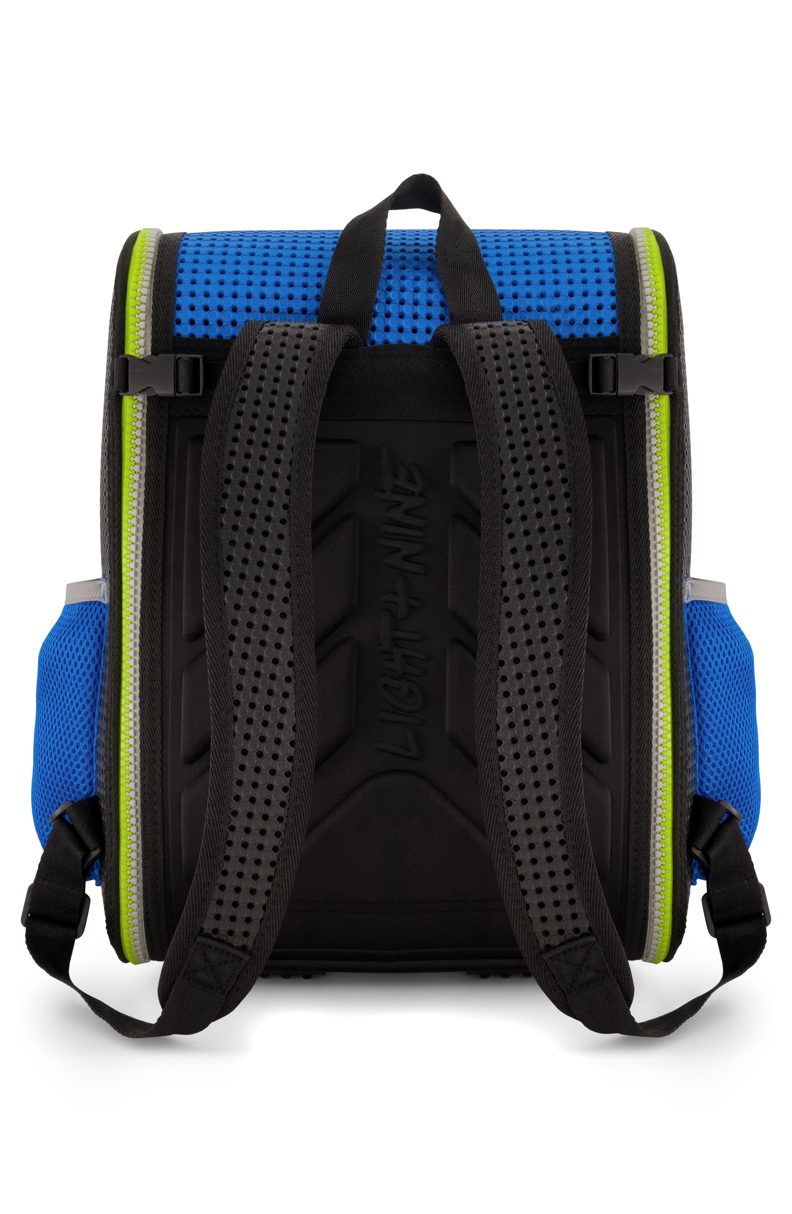 Light+Nine Electric Blue Student Water Resistant Backpack, Alternate, color, 