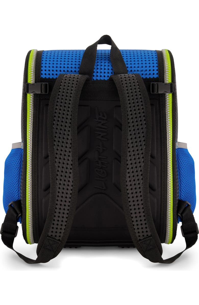 Light+Nine Electric Blue Student Water Resistant Backpack, Alternate, color,