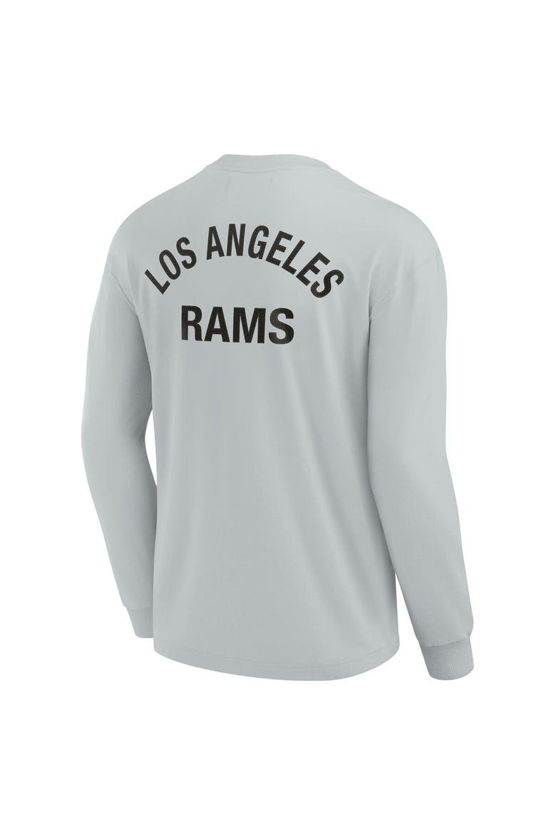 Unisex Fanatics Signature Gray Los Angeles Rams Elements Super Soft Long Sleeve T-Shirt, Alternate, color, Gray