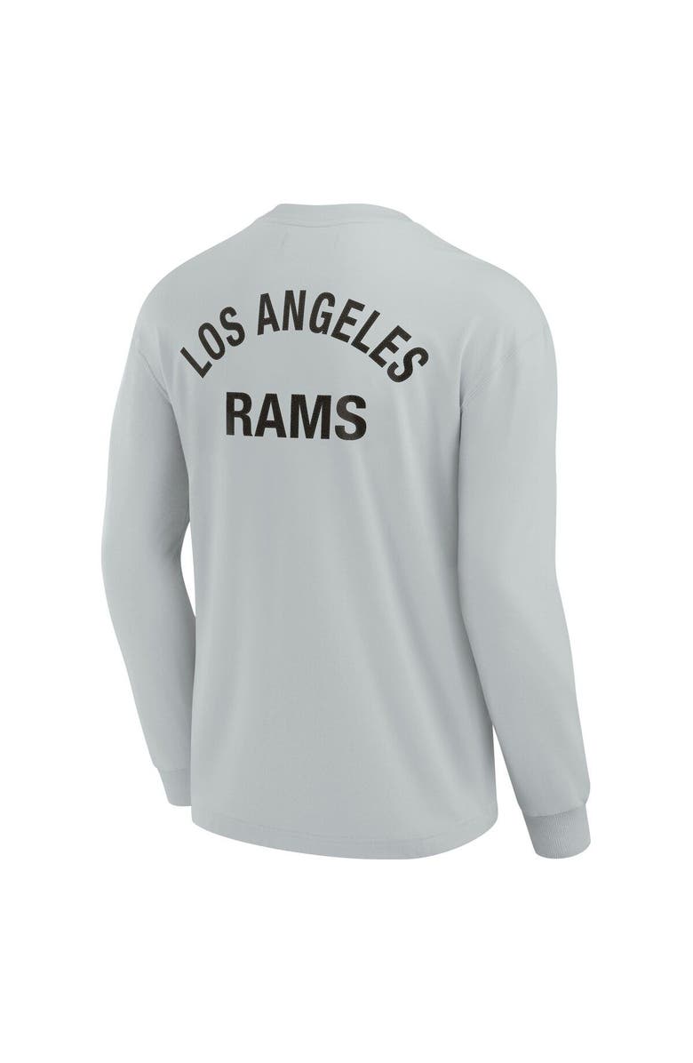 Fanatics Signature Unisex Fanatics Signature Gray Los Angeles Rams Elements Super Soft Long Sleeve T-Shirt, Alternate, color, Gray