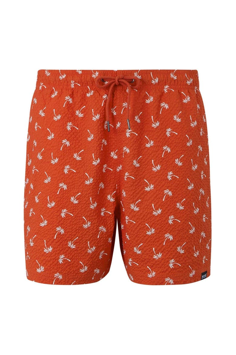 Loras Palm Swim Shorts, Main, color, Poppy Red