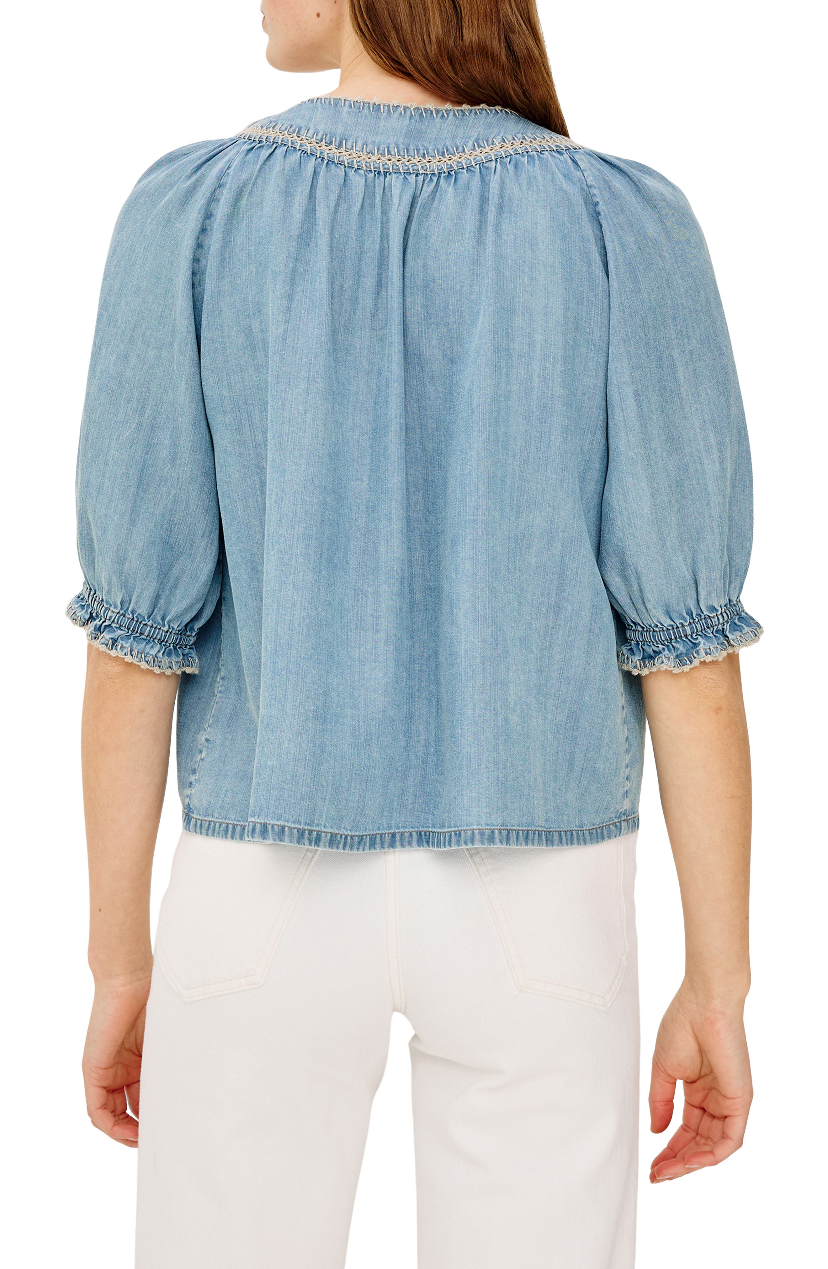 Belina Chambray Top - image 2