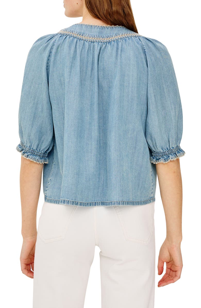 Rails Belina Chambray Top, Alternate, color, Washed Blue