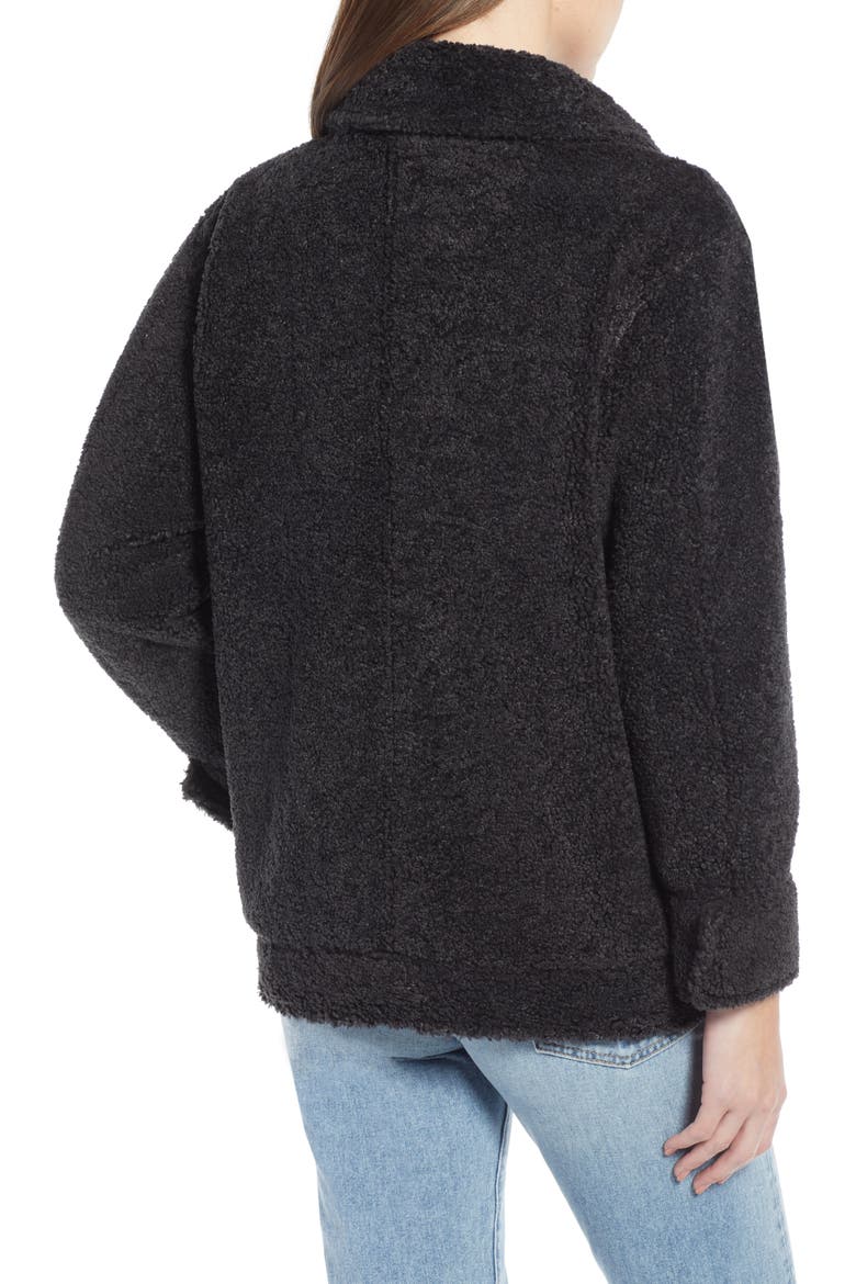 Faux Shearling Jacket (Nordstrom Exclusive), Alternate, color, GREY PHANTOM