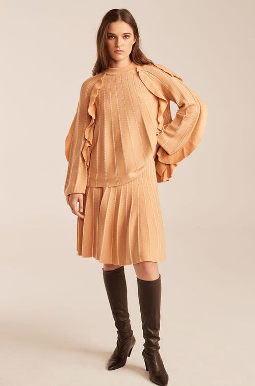 REBECCA TAYLOR REBECCA TAYLOR PLEAT STITCH SKIRT