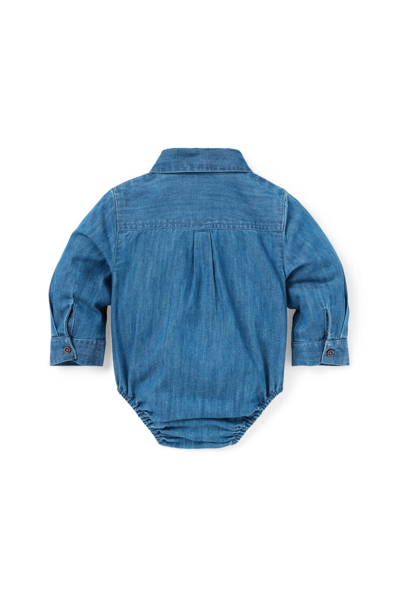 Baby Chambray Bodysuit, Alternate, color, Blue