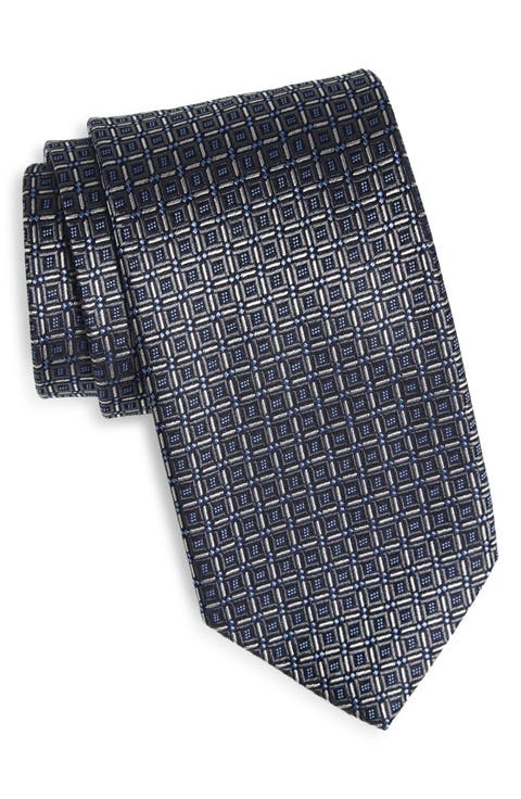Geometric Silk Tie