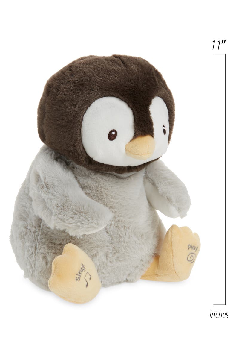 Gund Spin Master Kissy the Penguin Stuffed Animal, Alternate, color, Grey