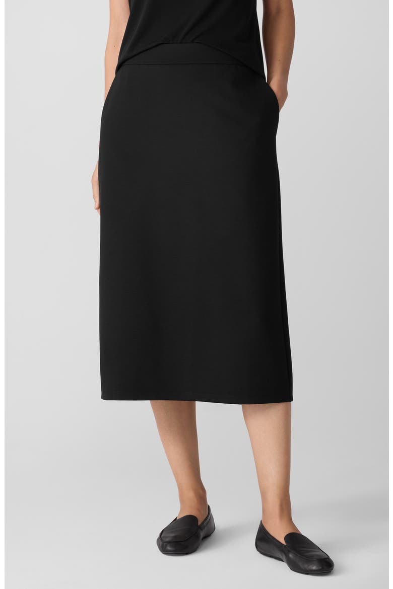 Pocket Midi Skirt, Main, color, BLACK
