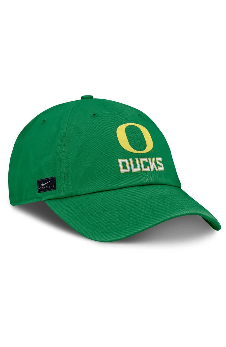 Nike Men's Nike Green Oregon Ducks 2025 On-Field Club Adjustable Hat, Alternate, color, 