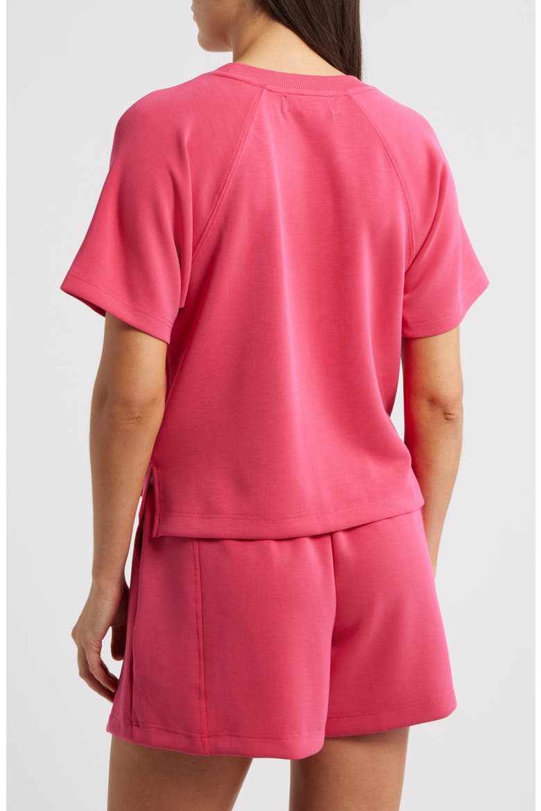 Raglan Sleeve T-Shirt, Alternate, color, BRIGHT ROSE