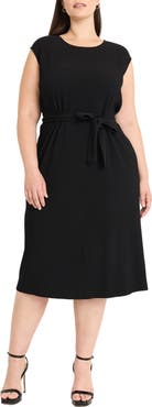 Maggy London Ribbed Midi Dress