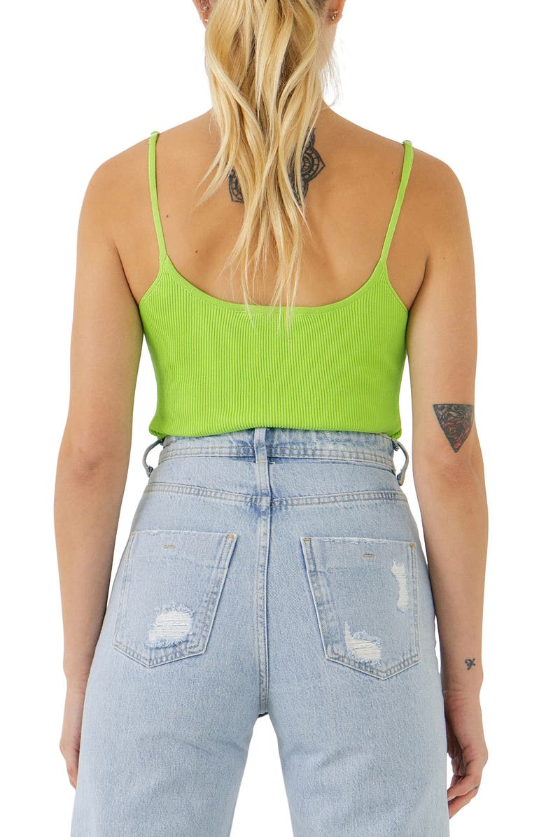 Grey Lab Rib Sweetheart Neck Camisole, Alternate, color, 