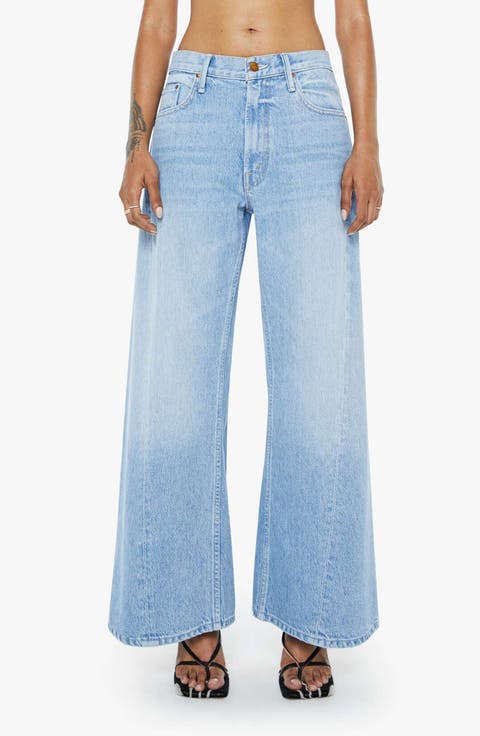 MOTHER Lil Lemon Nonstretch Wide Leg Jeans (Munchies) (Petite)