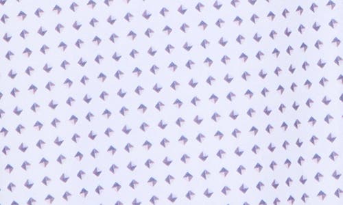 Greg Norman Eclipse Print Golf Polo In White/orchid Fog