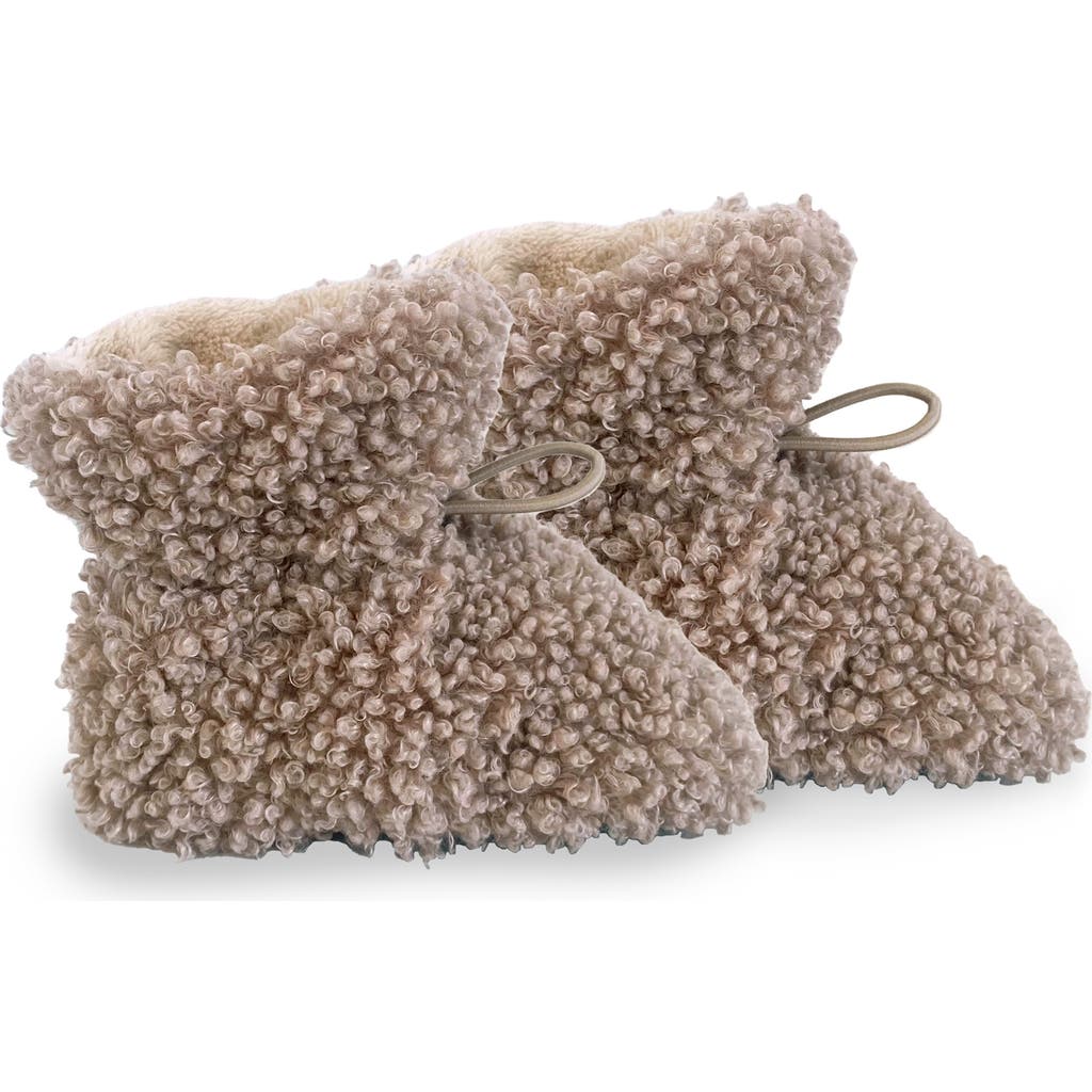 7 A.m. Enfant Teddy Drawstring Bootie In Brown