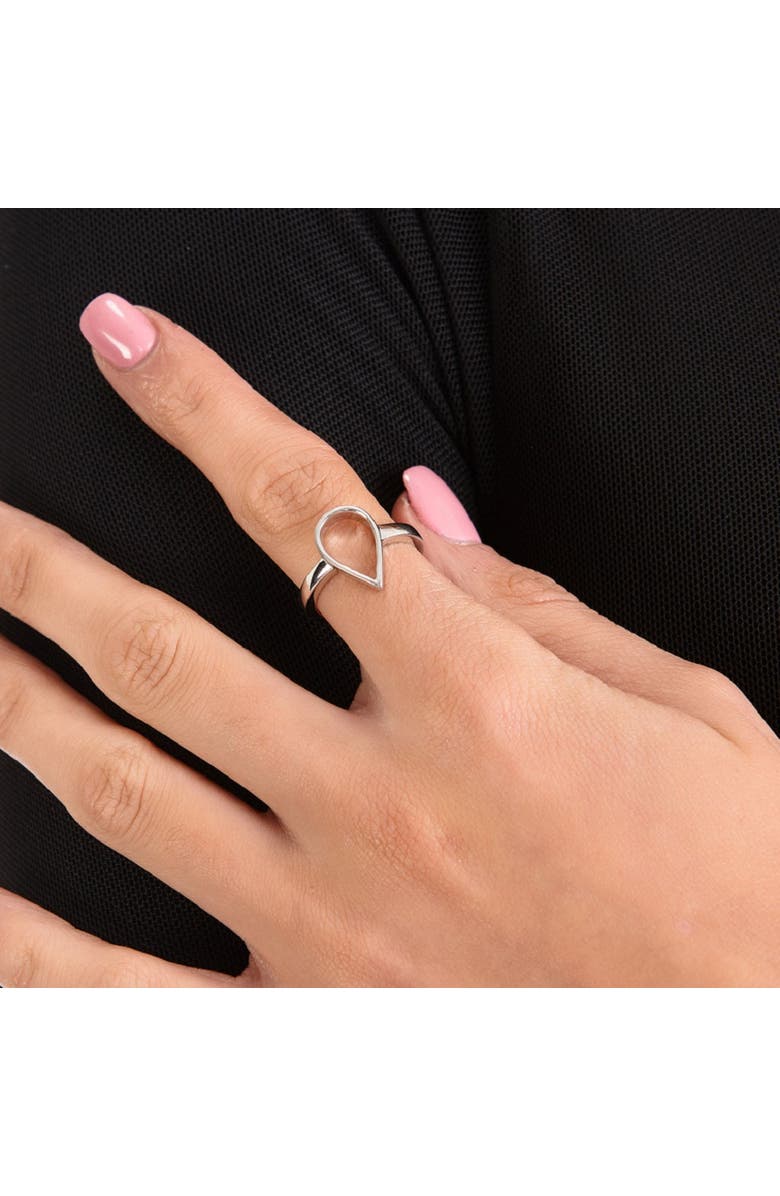 Lucy Quartermaine Open Petal Ring, Alternate, color, Sterling Silver