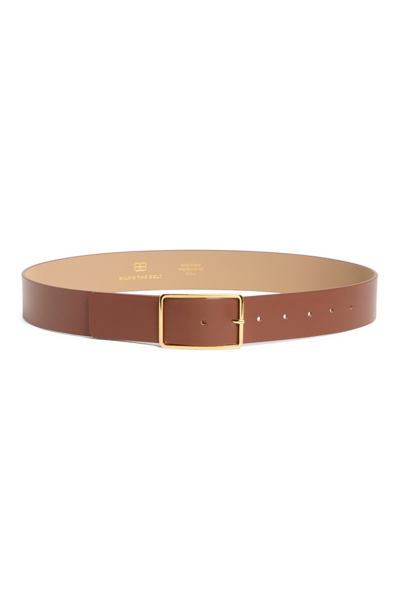 Milla Leather Belt, Main, color, MADEIRA GOLD
