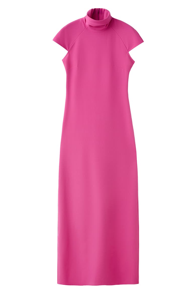 Cap Sleeve Open Back Dress, Main, color, FUCHSIA