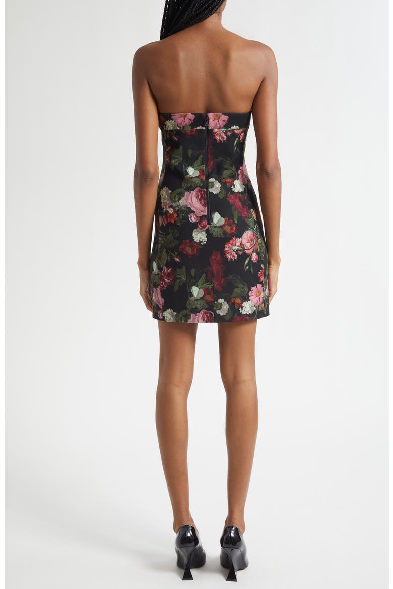 Kelly Floral Strapless Minidress, Alternate, color, BE STILL