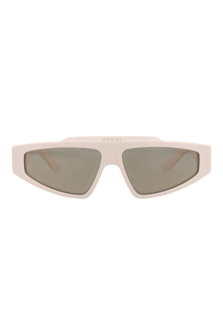 52mm Shield Sunglasses, Main, color, IVORY IVORY GREY
