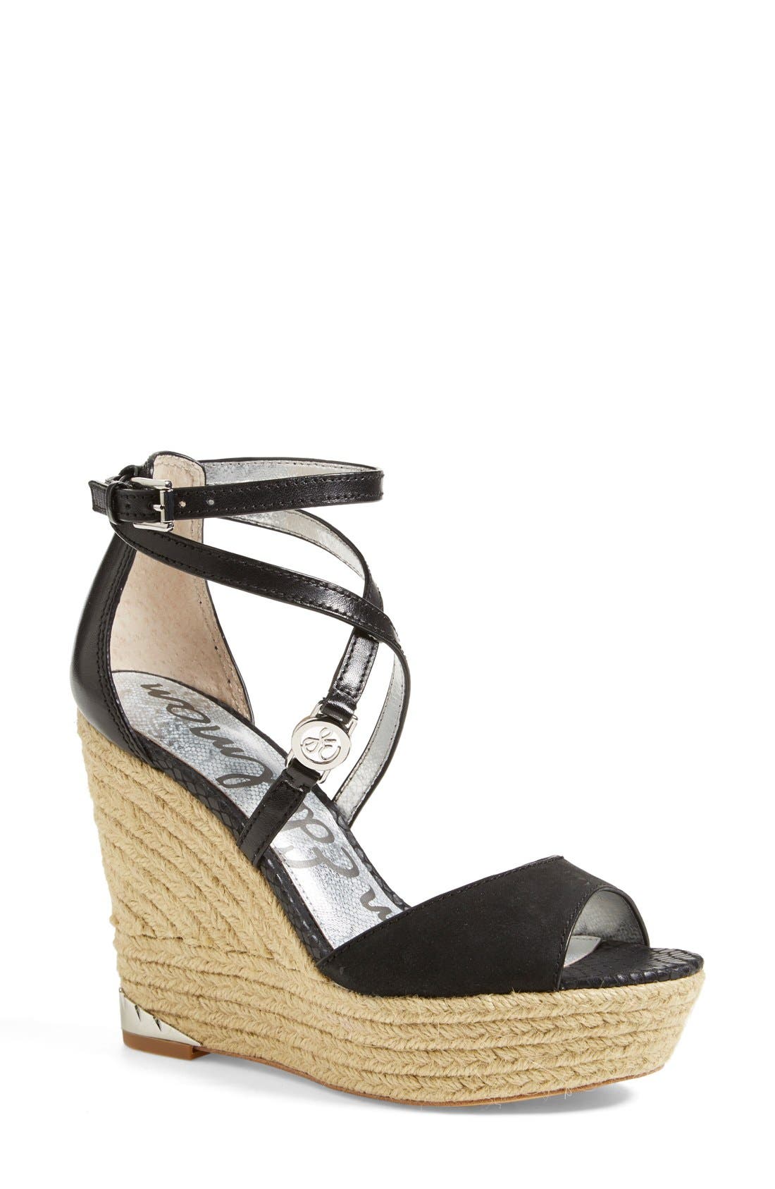 Sam Edelman 'Turner' Espadrille Wedge Sandal, Main, color, 