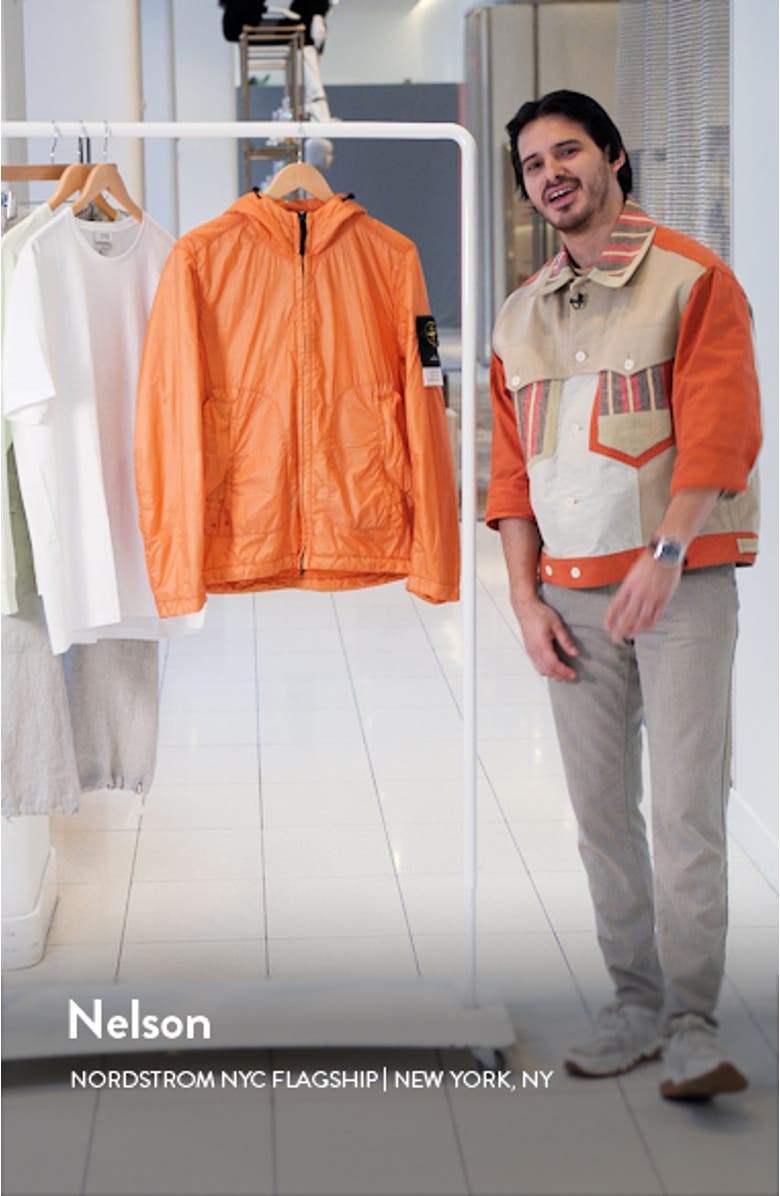 Water Repellent Packable Nylon Hooded Jacket, sales video thumbnail