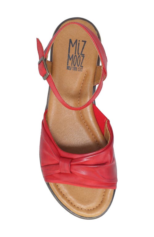 Miz Mooz Dorra Ankle Strap Sandal In Red