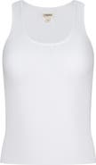 L'AGENCE Adria Scoop Neck Organic Cotton Tank