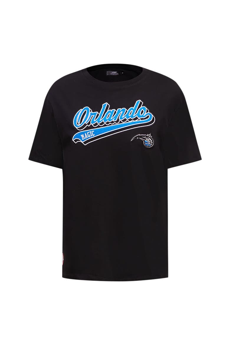 Women's Pro Standard Black Orlando Magic Script Boyfriend T-Shirt, Alternate, color, Black