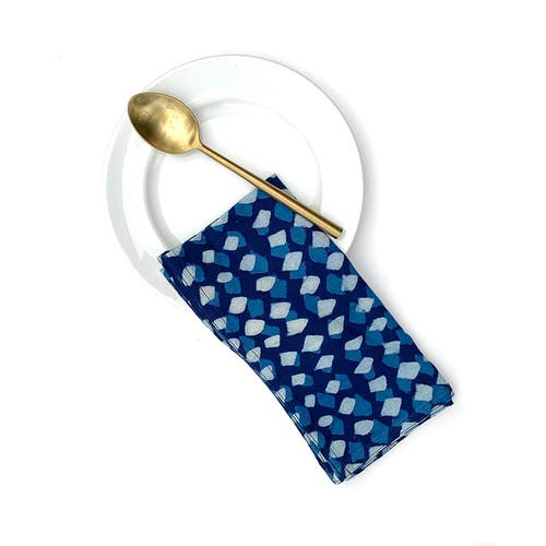 Ichcha Artisan Printed Cloth Napkins In Blue