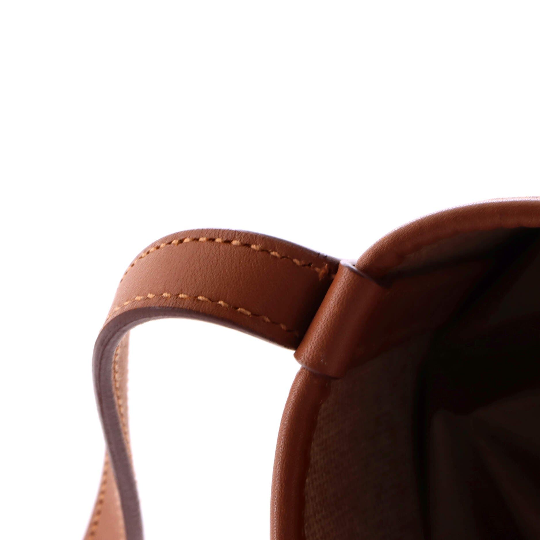 Pre-Owned Hermes Cabas H en Biais Tote Canvas with Leather 27, Alternate, color, Gold