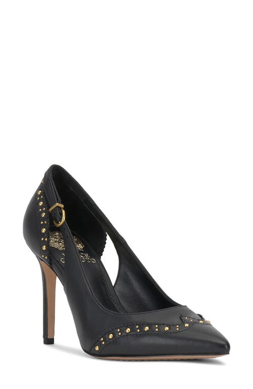 Vince Camuto Hally Studded Pointed Toe Pump In Black