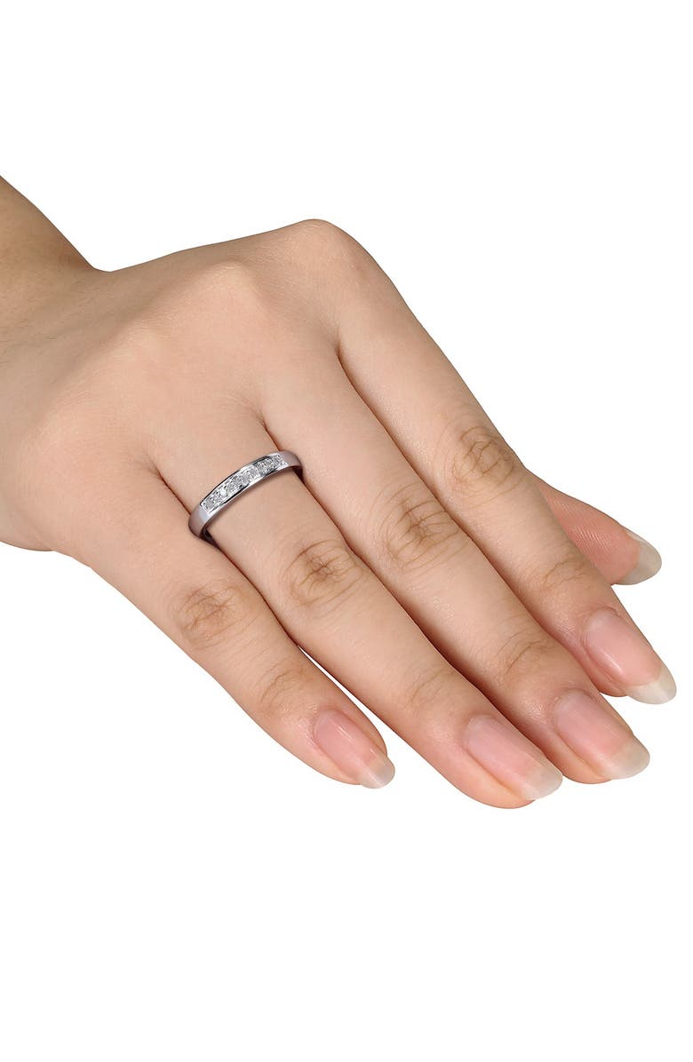 DELMAR Sterling Silver Diamond Band - 0.10 ctw, Alternate, color, Silver