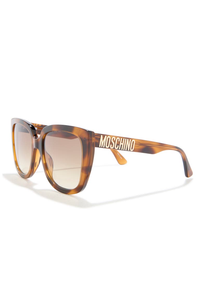 55mm Square Sunglasses, Alternate, color, HAVANA