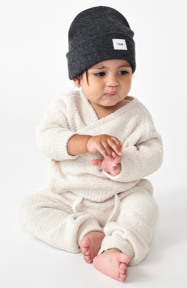 7 A.M. Enfant Kids' Heathered Beanie, Alternate, color, Black