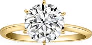 Bliss Diamond Certified 2 1/2CT Lab Grown Diamond Solitaire Thin Engagement Ring 14k Gold
