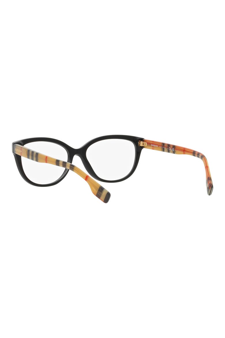 Esme 54mm Square Optical Glasses, Alternate, color, MATTE BLACK