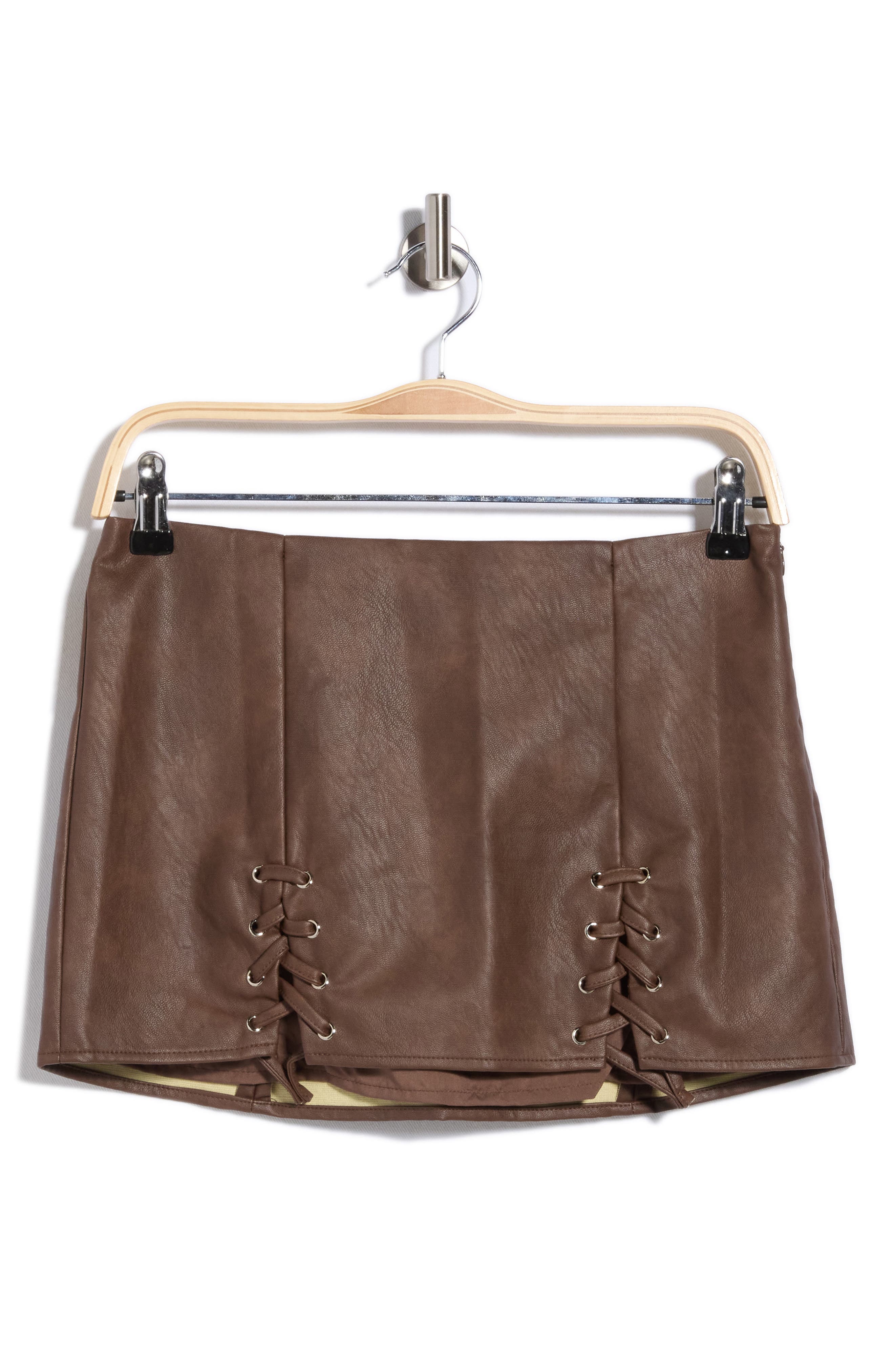 Venessa Faux Leather Miniskirt