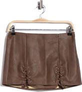Princess Polly Venessa Faux Leather Miniskirt