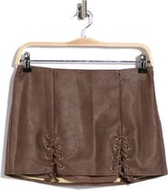 Princess Polly Venessa Faux Leather Miniskirt