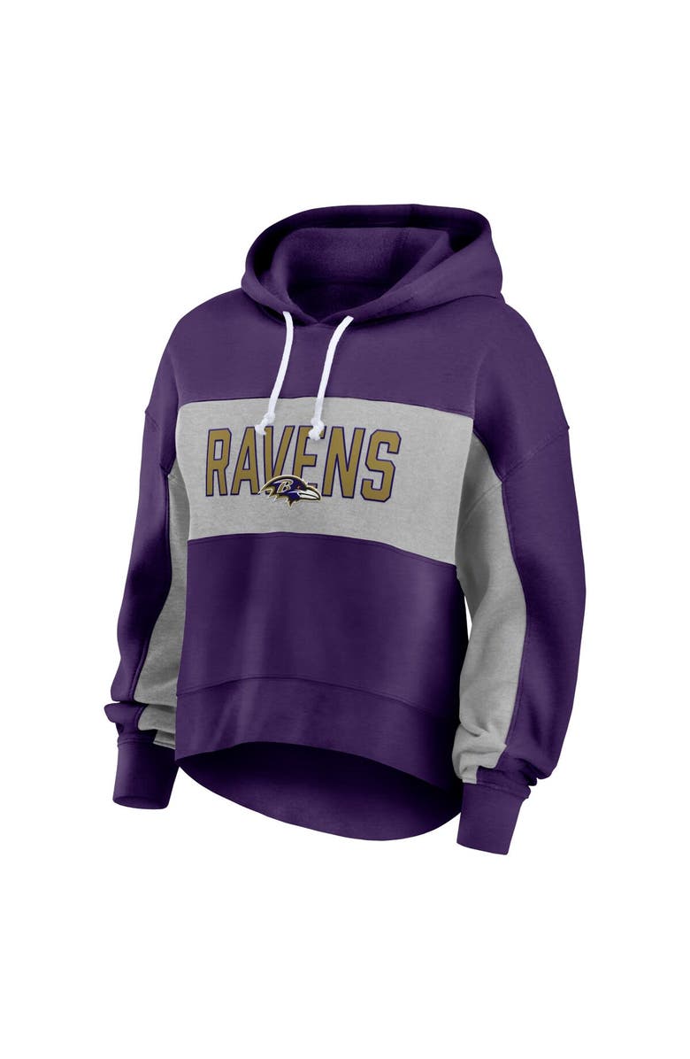 FANATICS Women's Fanatics Branded  Purple Baltimore Ravens Filled Stat Sheet Pullover Hoodie, Alternate, color, 