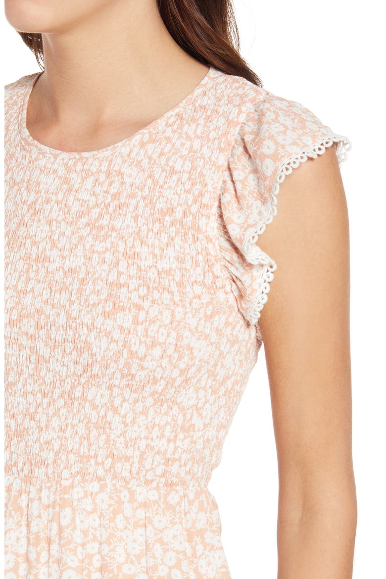 Pick Me In The Desert Dress, Alternate, color, NUDE-WHITE