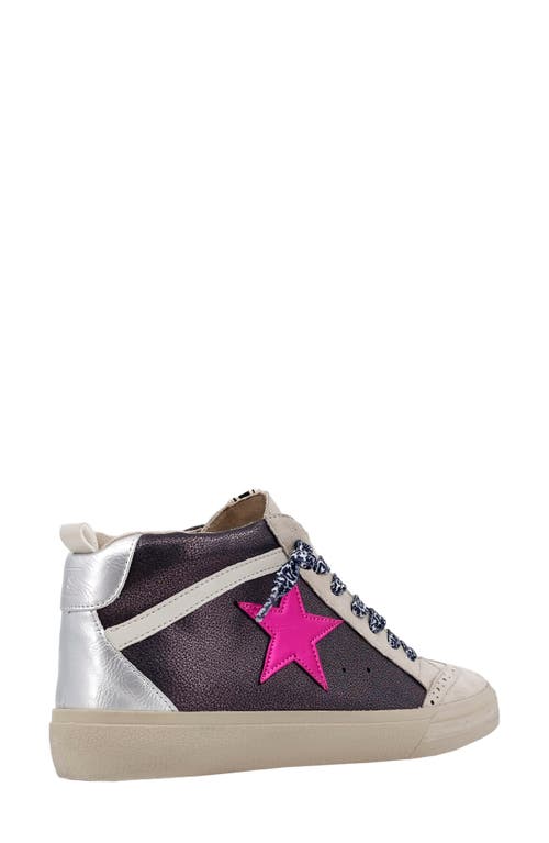 Shushop Paulina Low Top Sneaker In Black Silver