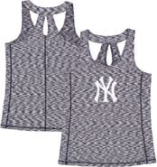 New Era Women's New Era Navy New York Yankees Space Dye Keyhole Back Tank Top