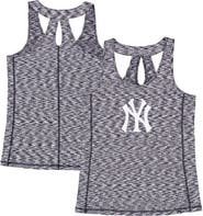 New Era Women's New Era Navy New York Yankees Space Dye Keyhole Back Tank Top