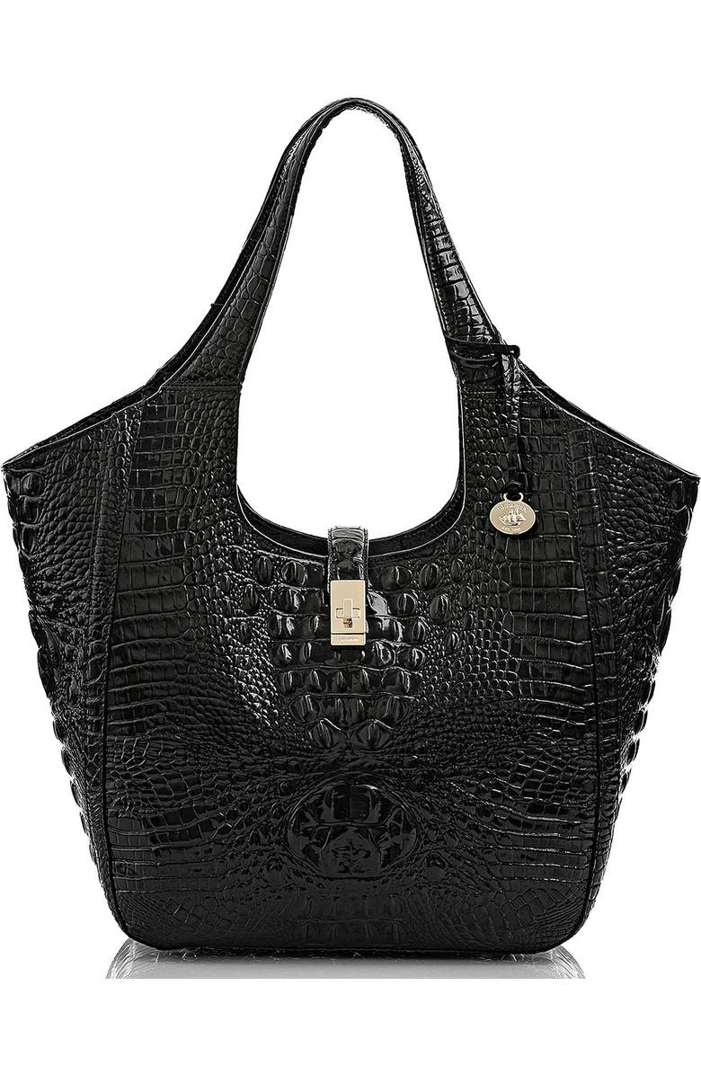 Brahmin Carla Croc Embossed Leather Tote, Main, color,
