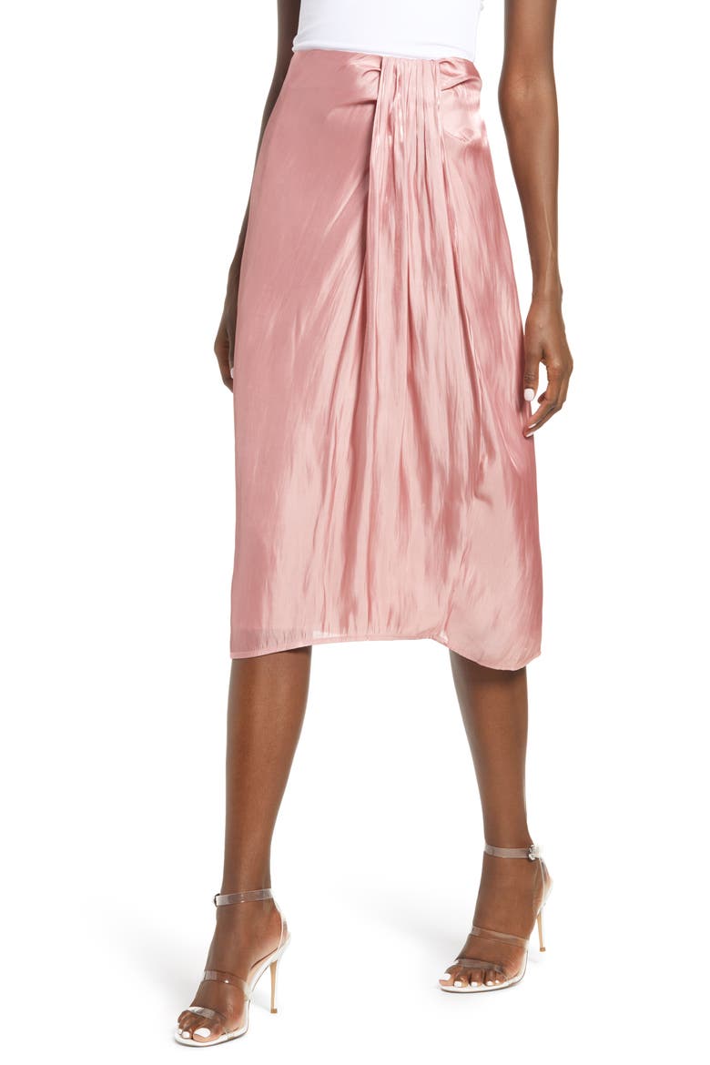 Metallic Skirt, Main, color, PINK