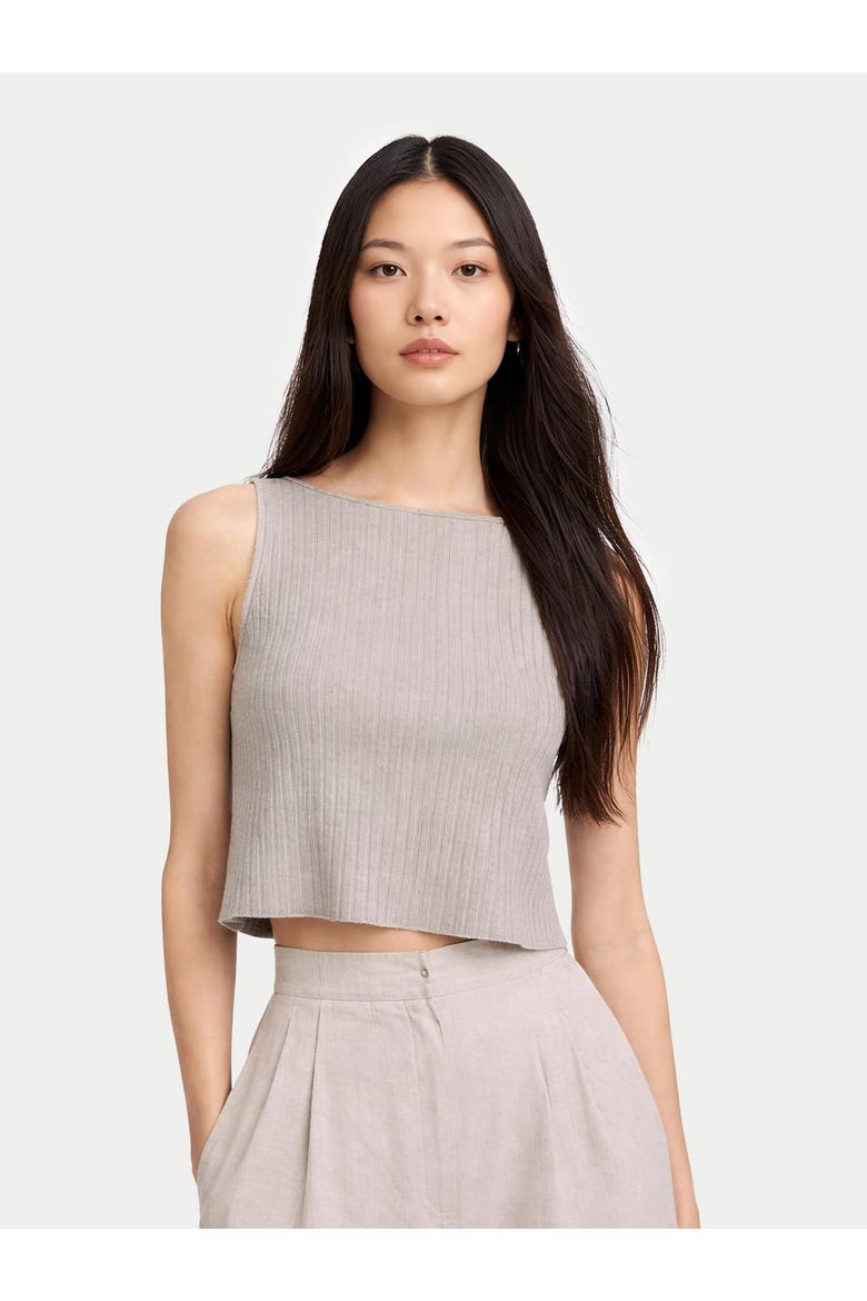 Cashmere Crop Top, Alternate, color, dawn blue