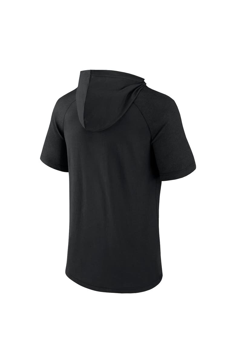 FANATICS Men's Fanatics Branded Black Nashville SC Match Raglan Short Sleeve Pullover Hoodie, Alternate, color, Black